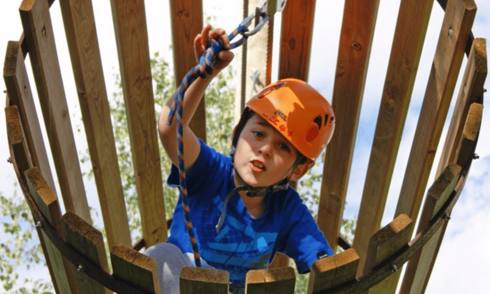 Outdoor adventure course for children – family-friendly fun near Hay-on-Wye