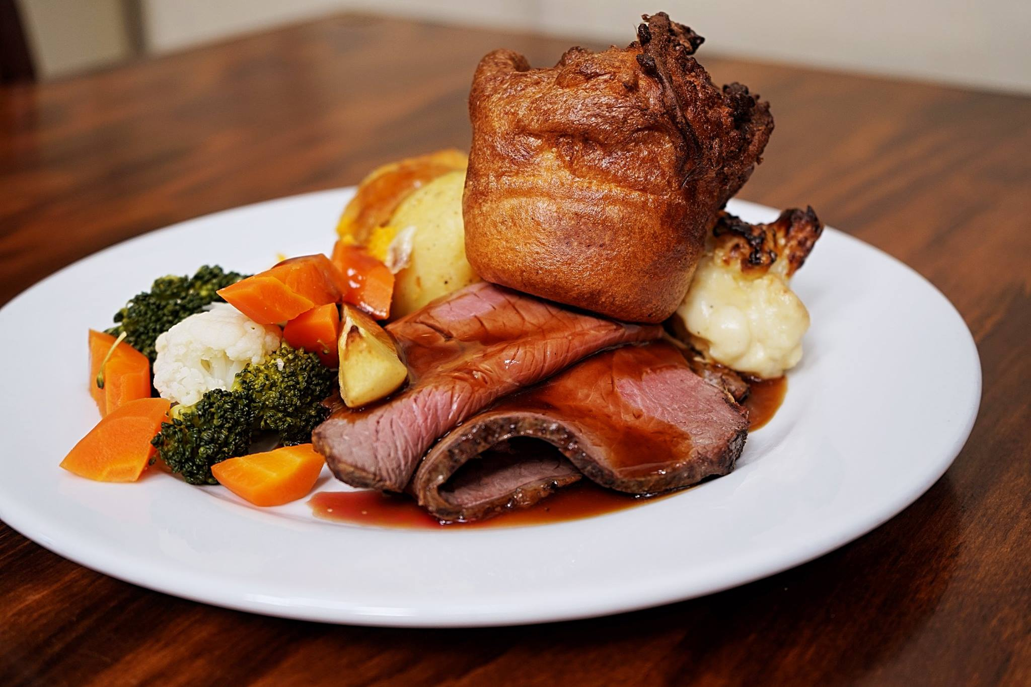 Signature locally-sourced dish at The Three Tuns restaurant Hay-on-Wye