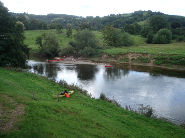 Kayaking on River Wye near Hay-on-Wye - peaceful water sports adventure
