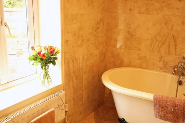 Modern bathroom with luxury fixtures