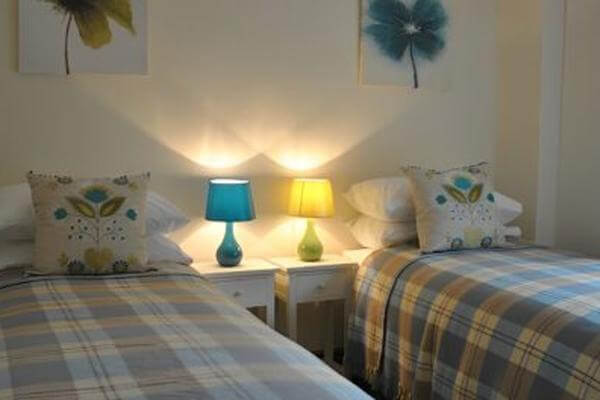 Twin bedroom perfect for children or friends