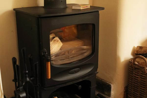 Cosy log burner for winter evenings